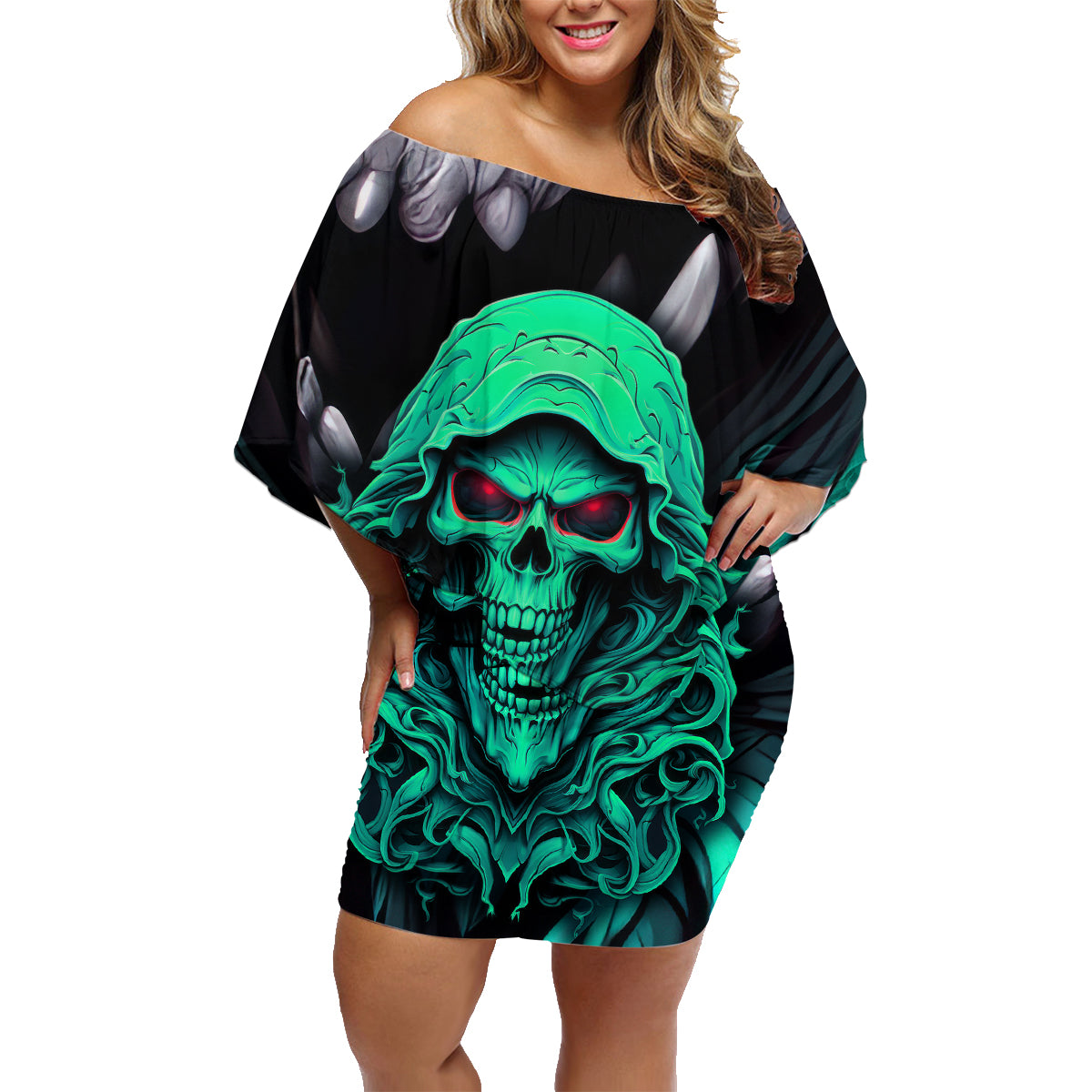 If I'm Too Quiet And Smiling You Might Want To Family Matching Off Shoulder Short Dress and Hawaiian Shirt - Wonder Print Shop