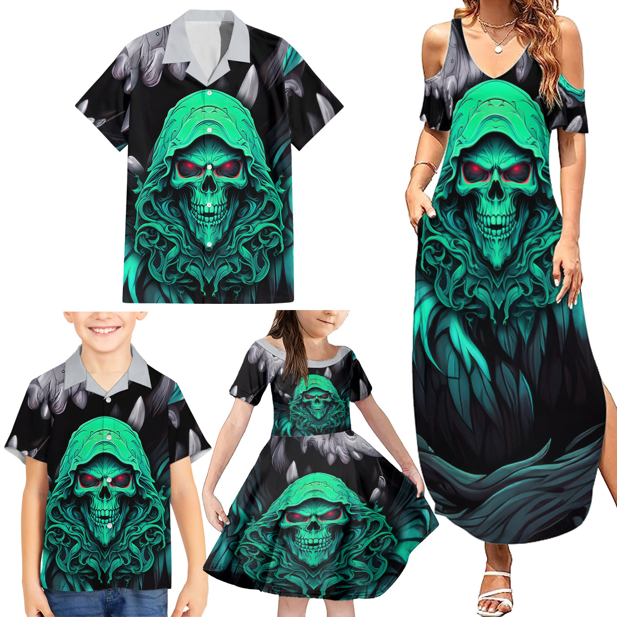 If I'm Too Quiet And Smiling You Might Want To Family Matching Summer Maxi Dress and Hawaiian Shirt - Wonder Print Shop