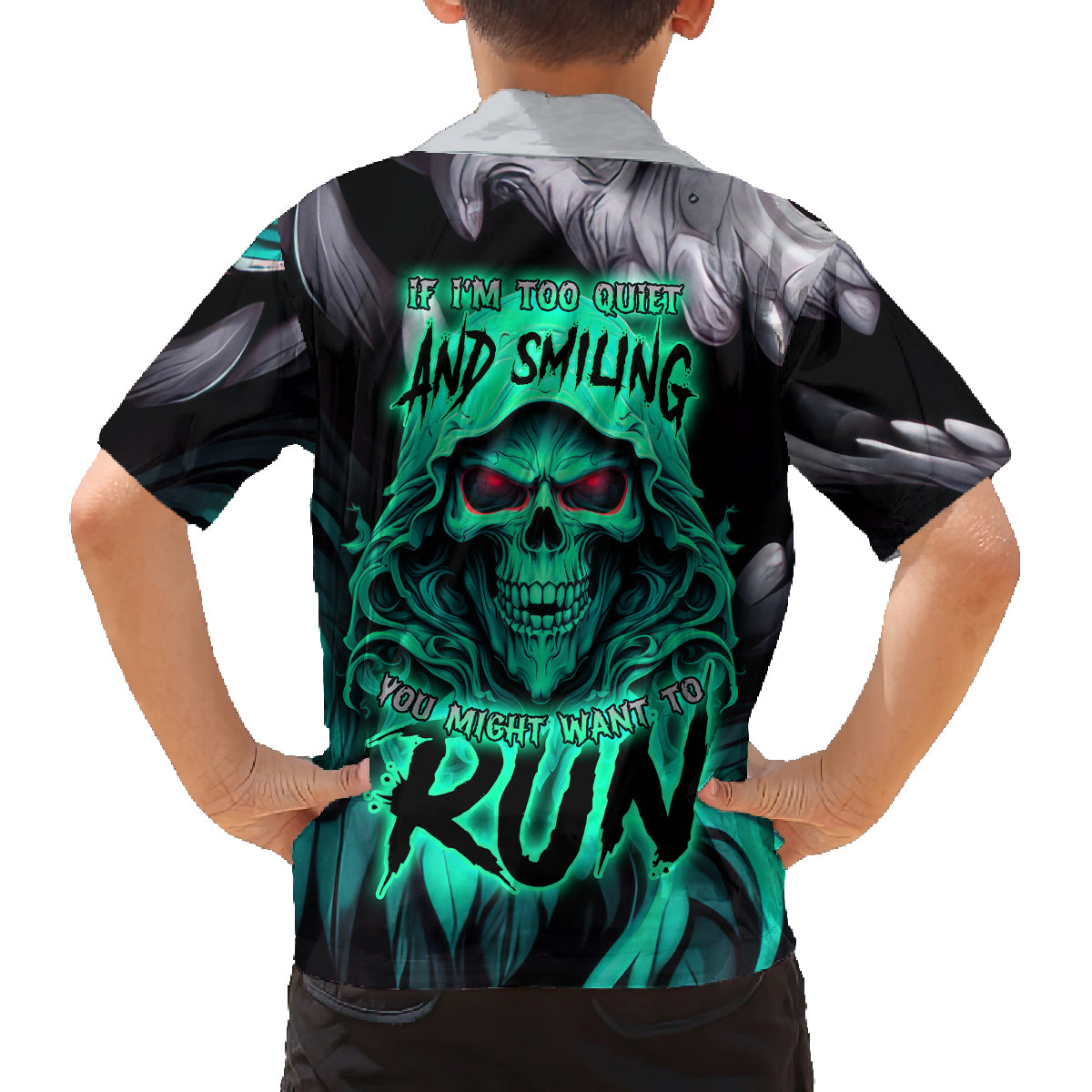 If I'm Too Quiet And Smiling You Might Want To Family Matching Tank Maxi Dress and Hawaiian Shirt - Wonder Print Shop