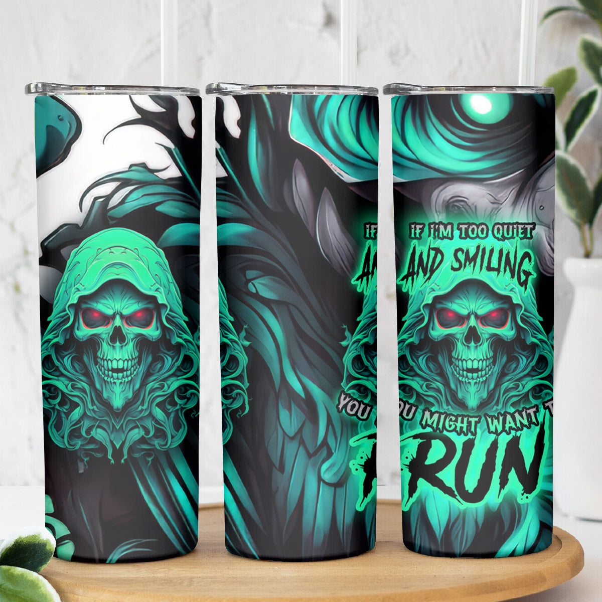 If I'm Too Quiet And Smiling You Might Want To Skinny Tumbler - Wonder Print Shop