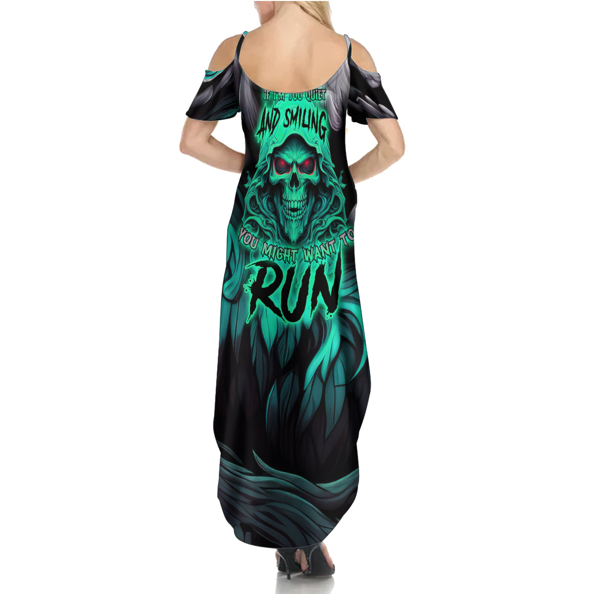 If I'm Too Quiet And Smiling You Might Want To Summer Maxi Dress - Wonder Print Shop