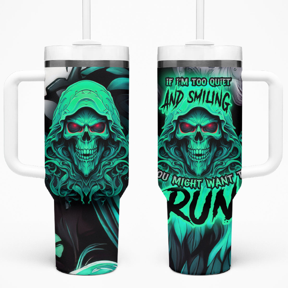 If I'm Too Quiet And Smiling You Might Want To Tumbler With Handle - Wonder Print Shop