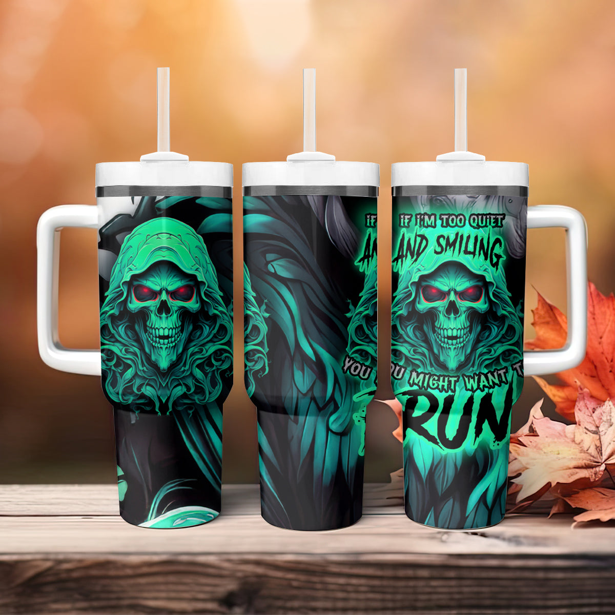 If I'm Too Quiet And Smiling You Might Want To Tumbler With Handle - Wonder Print Shop