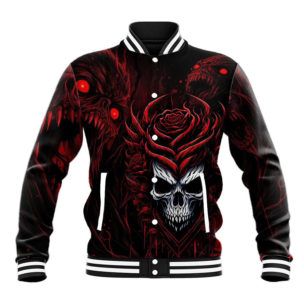 I'm Never Alone My Demon Are With Me 247 Baseball Jacket - Wonder Print Shop