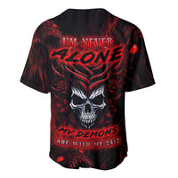 I'm Never Alone My Demon Are With Me 247 Baseball Jersey - Wonder Print Shop