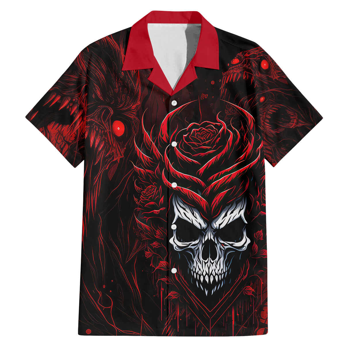 I'm Never Alone My Demon Are With Me 247 Family Matching Mermaid Dress and Hawaiian Shirt - Wonder Print Shop