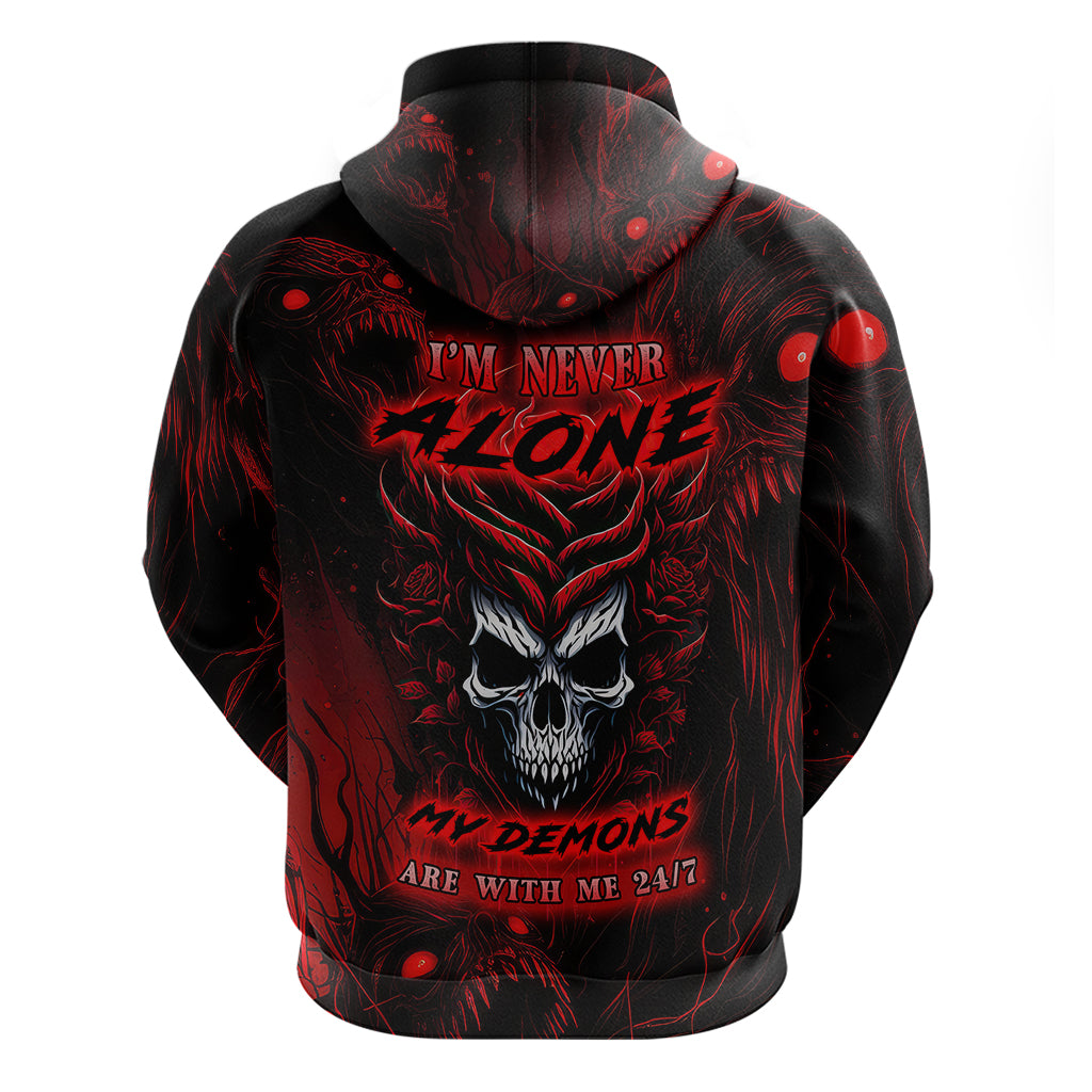 I'm Never Alone My Demon Are With Me 247 Hoodie - Wonder Print Shop