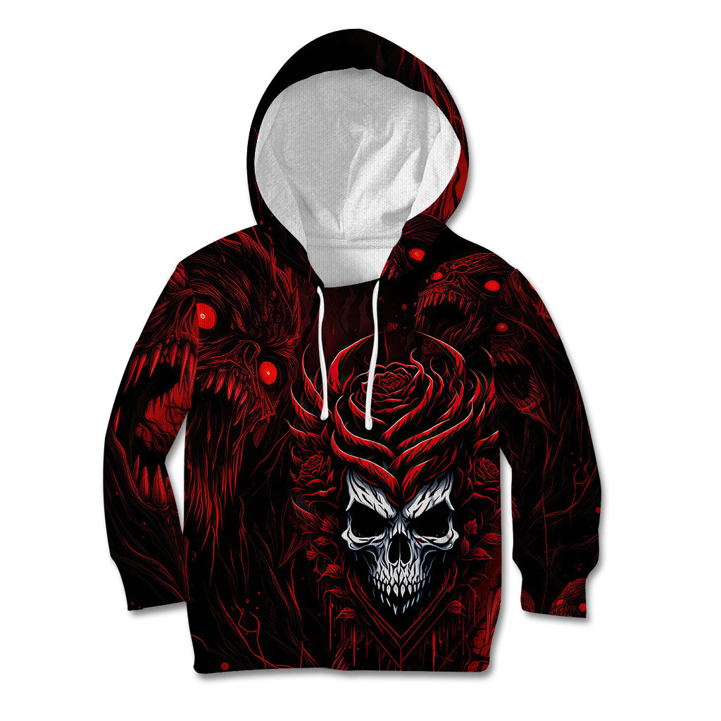 I'm Never Alone My Demon Are With Me 247 Kid Hoodie - Wonder Print Shop