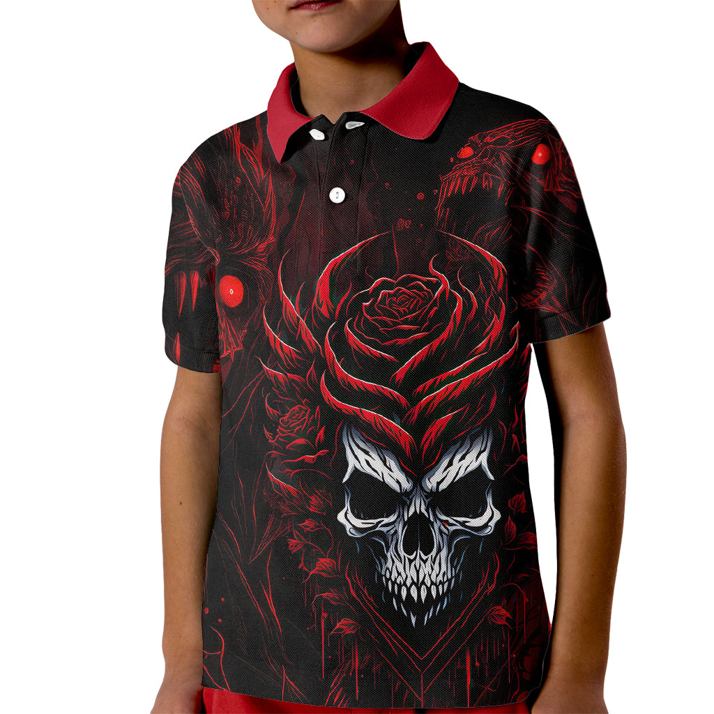 I'm Never Alone My Demon Are With Me 247 Kid Polo Shirt - Wonder Print Shop