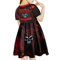 I'm Never Alone My Demon Are With Me 247 Kid Short Sleeve Dress - Wonder Print Shop