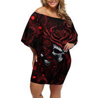 I'm Never Alone My Demon Are With Me 247 Off Shoulder Short Dress - Wonder Print Shop
