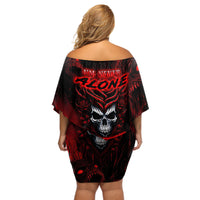 I'm Never Alone My Demon Are With Me 247 Off Shoulder Short Dress - Wonder Print Shop