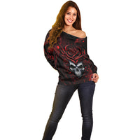 I'm Never Alone My Demon Are With Me 247 Off Shoulder Sweater - Wonder Print Shop