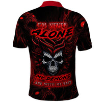 I'm Never Alone My Demon Are With Me 247 Polo Shirt - Wonder Print Shop