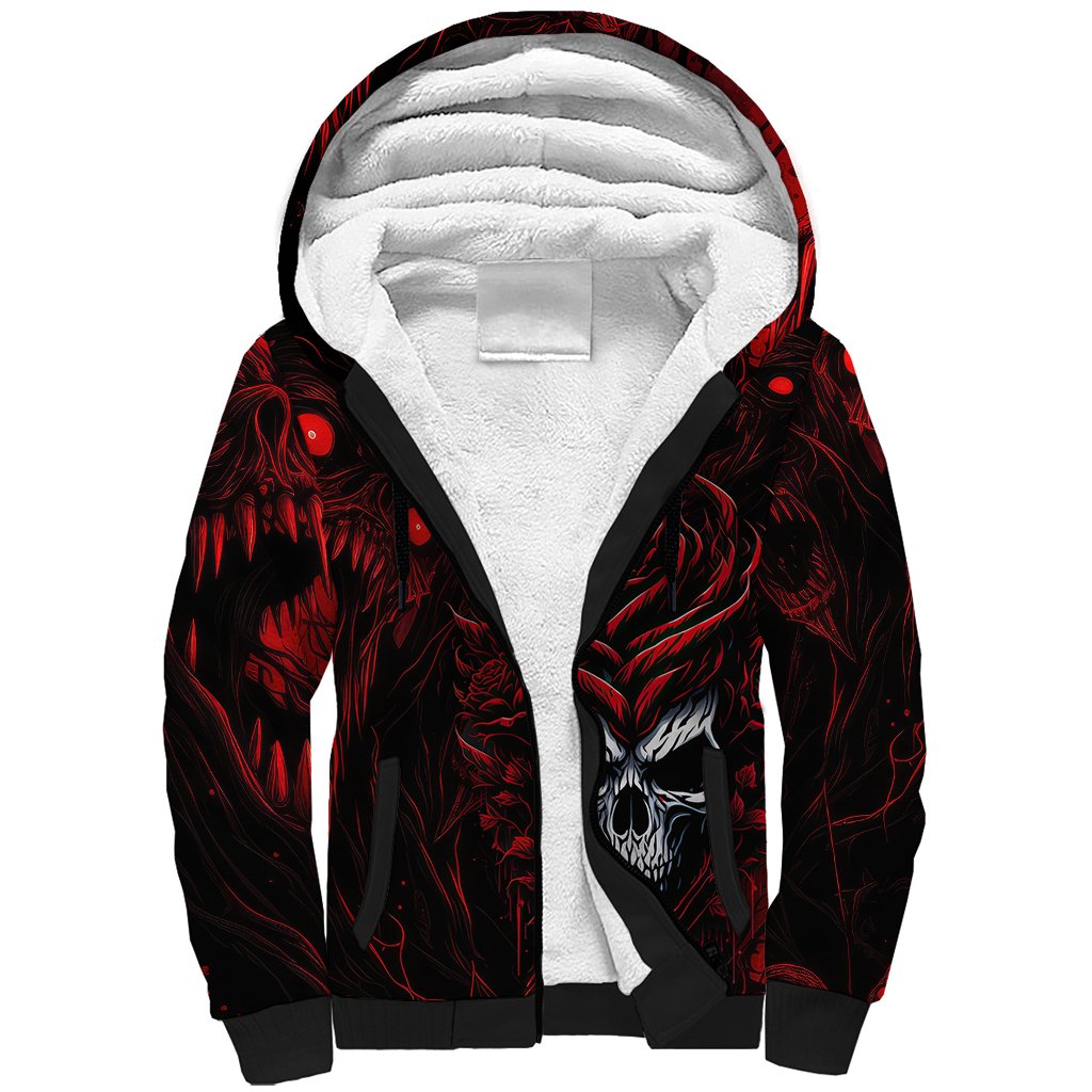 I'm Never Alone My Demon Are With Me 247 Sherpa Hoodie - Wonder Print Shop