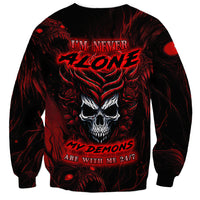 I'm Never Alone My Demon Are With Me 247 Sweatshirt - Wonder Print Shop