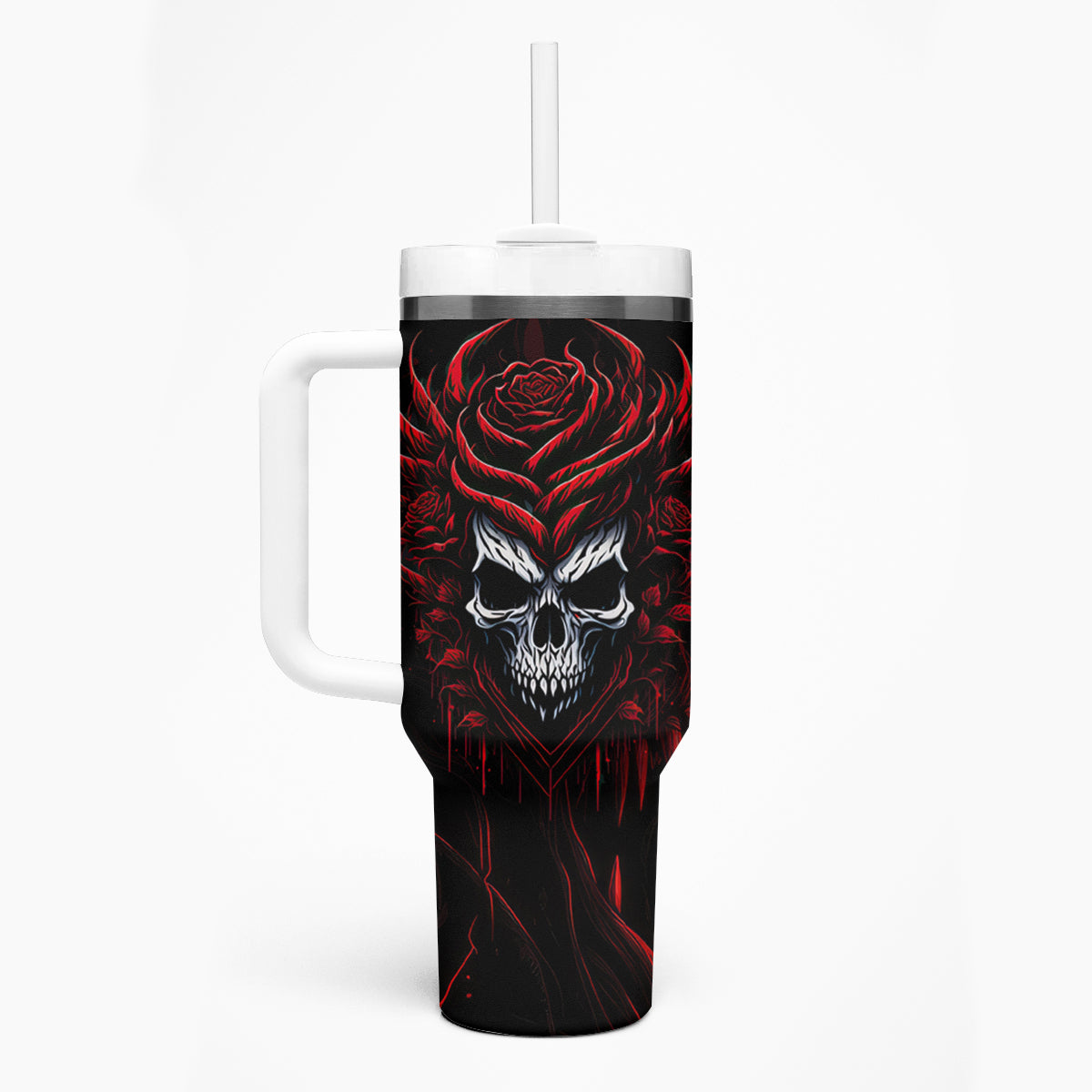 I'm Never Alone My Demon Are With Me 247 Tumbler With Handle - Wonder Print Shop