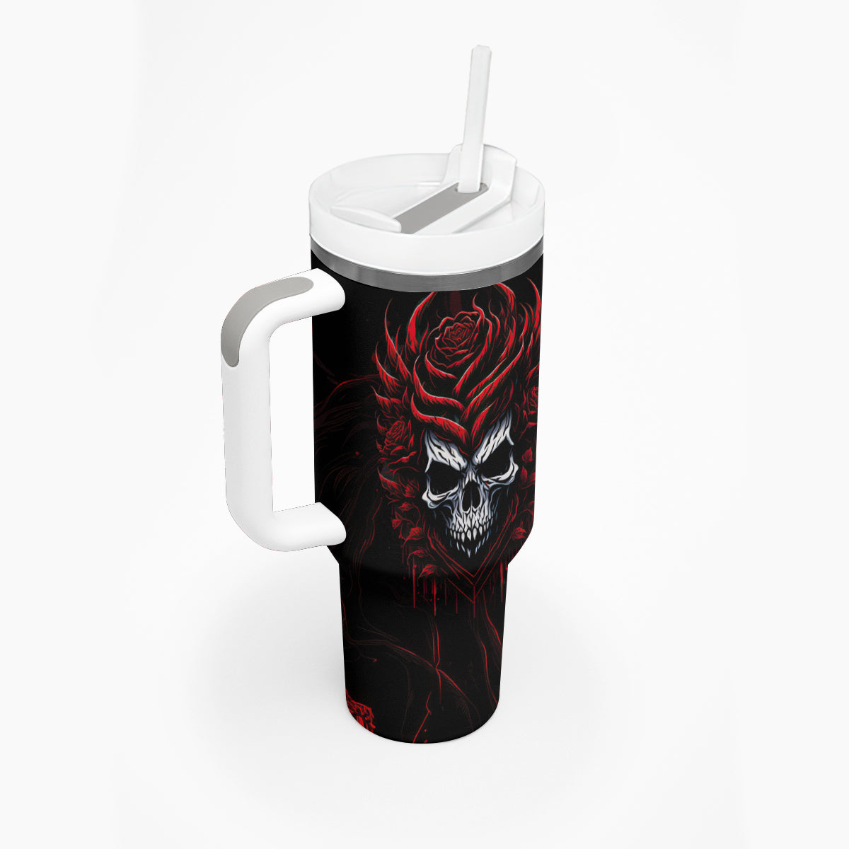 I'm Never Alone My Demon Are With Me 247 Tumbler With Handle - Wonder Print Shop