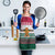 Christmas Cookies Bite Me Apron with Gingerbread Man Candy Canes and Snowflake Tree - Wonder Print Shop