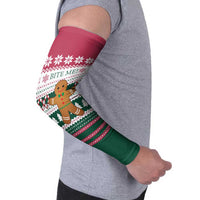 Christmas Cookies Bite Me Arm Sleeves with Gingerbread Man Candy Canes and Snowflake Tree - Wonder Print Shop