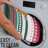 Christmas Cookies Bite Me Bathroom Set with Gingerbread Man Candy Canes and Snowflake Tree - Wonder Print Shop