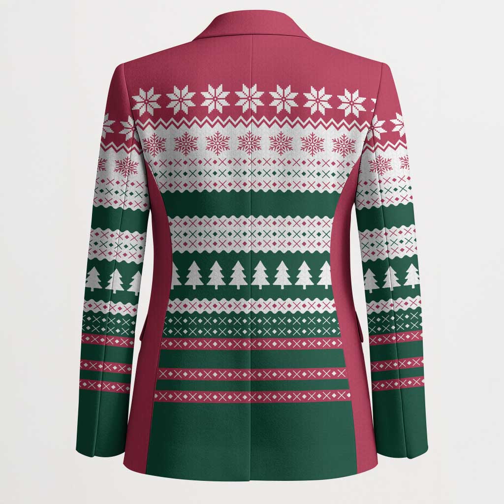 Christmas Cookies Bite Me Blazer with Gingerbread Man Candy Canes and Snowflake Tree - Wonder Print Shop