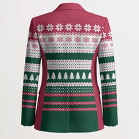 Christmas Cookies Bite Me Blazer with Gingerbread Man Candy Canes and Snowflake Tree - Wonder Print Shop