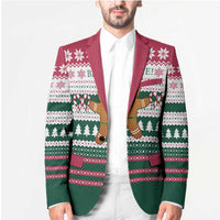 Christmas Cookies Bite Me Blazer with Gingerbread Man Candy Canes and Snowflake Tree - Wonder Print Shop