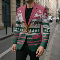 Christmas Cookies Bite Me Blazer with Gingerbread Man Candy Canes and Snowflake Tree - Wonder Print Shop