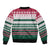 Christmas Cookies Bite Me Bomber Jacket with Gingerbread Man Candy Canes and Snowflake Tree - Wonder Print Shop