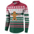 Christmas Cookies Bite Me Button Sweatshirt with Gingerbread Man Candy Canes and Snowflake Tree - Wonder Print Shop