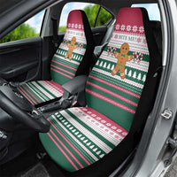 Christmas Cookies Bite Me Car Seat Cover with Gingerbread Man Candy Canes and Snowflake Tree - Wonder Print Shop