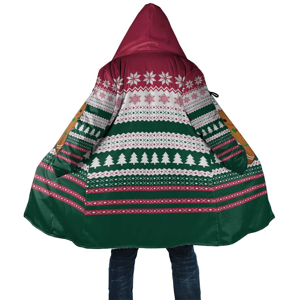 Christmas Cookies Bite Me Cloak with Gingerbread Man Candy Canes and Snowflake Tree - Wonder Print Shop