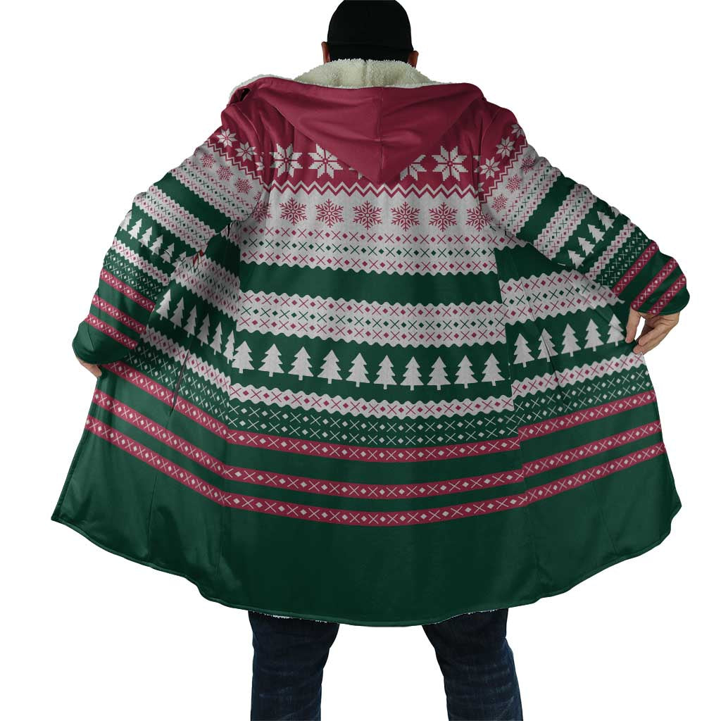 Christmas Cookies Bite Me Cloak with Gingerbread Man Candy Canes and Snowflake Tree - Wonder Print Shop