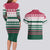 Christmas Cookies Bite Me Couples Matching Long Sleeve Bodycon Dress and Hawaiian Shirt with Gingerbread Man Candy Canes and Snowflake Tree - Wonder Print Shop