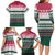 Christmas Cookies Bite Me Family Matching Long Sleeve Bodycon Dress and Hawaiian Shirt with Gingerbread Man Candy Canes and Snowflake Tree - Wonder Print Shop