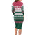 Christmas Cookies Bite Me Family Matching Long Sleeve Bodycon Dress and Hawaiian Shirt with Gingerbread Man Candy Canes and Snowflake Tree - Wonder Print Shop