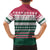 Christmas Cookies Bite Me Family Matching Off The Shoulder Long Sleeve Dress and Hawaiian Shirt with Gingerbread Man Candy Canes and Snowflake Tree - Wonder Print Shop