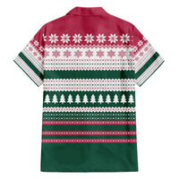 Christmas Cookies Bite Me Family Matching Off The Shoulder Long Sleeve Dress and Hawaiian Shirt with Gingerbread Man Candy Canes and Snowflake Tree - Wonder Print Shop