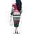 Christmas Cookies Bite Me Family Matching Off The Shoulder Long Sleeve Dress and Hawaiian Shirt with Gingerbread Man Candy Canes and Snowflake Tree - Wonder Print Shop
