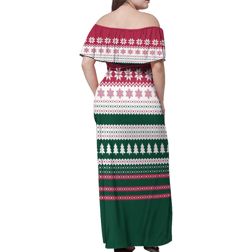 Christmas Cookies Bite Me Family Matching Off Shoulder Maxi Dress and Hawaiian Shirt with Gingerbread Man Candy Canes and Snowflake Tree - Wonder Print Shop