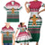 Christmas Cookies Bite Me Family Matching Short Sleeve Bodycon Dress and Hawaiian Shirt with Gingerbread Man Candy Canes and Snowflake Tree - Wonder Print Shop