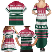 Christmas Cookies Bite Me Family Matching Summer Maxi Dress and Hawaiian Shirt with Gingerbread Man Candy Canes and Snowflake Tree - Wonder Print Shop
