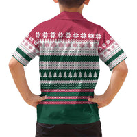 Christmas Cookies Bite Me Hawaiian Shirt with Gingerbread Man Candy Canes and Snowflake Tree - Wonder Print Shop