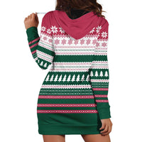 Christmas Cookies Bite Me Hoodie Dress with Gingerbread Man Candy Canes and Snowflake Tree - Wonder Print Shop