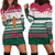 Christmas Cookies Bite Me Hoodie Dress with Gingerbread Man Candy Canes and Snowflake Tree - Wonder Print Shop
