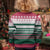 Christmas Cookies Bite Me Kid Ugly Christmas Sweater with Gingerbread Man Candy Canes and Snowflake Tree - Wonder Print Shop