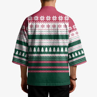 Christmas Cookies Bite Me Kimono with Gingerbread Man Candy Canes and Snowflake Tree - Wonder Print Shop