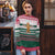Christmas Cookies Bite Me Ugly Christmas Sweater with Gingerbread Man Candy Canes and Snowflake Tree - Wonder Print Shop
