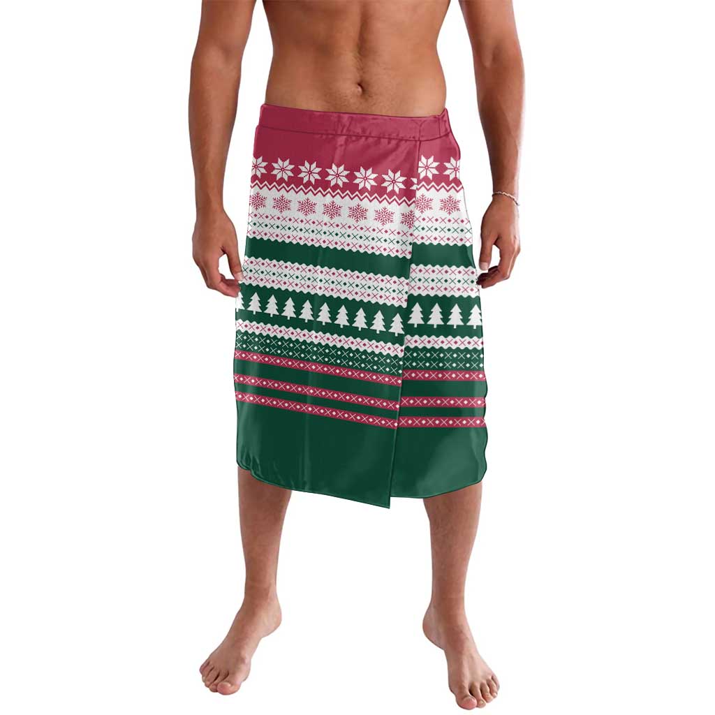 Christmas Cookies Bite Me Lavalava with Gingerbread Man Candy Canes and Snowflake Tree - Wonder Print Shop